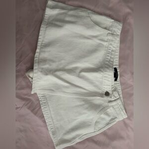 Forever 21 Cream Jean Shorts